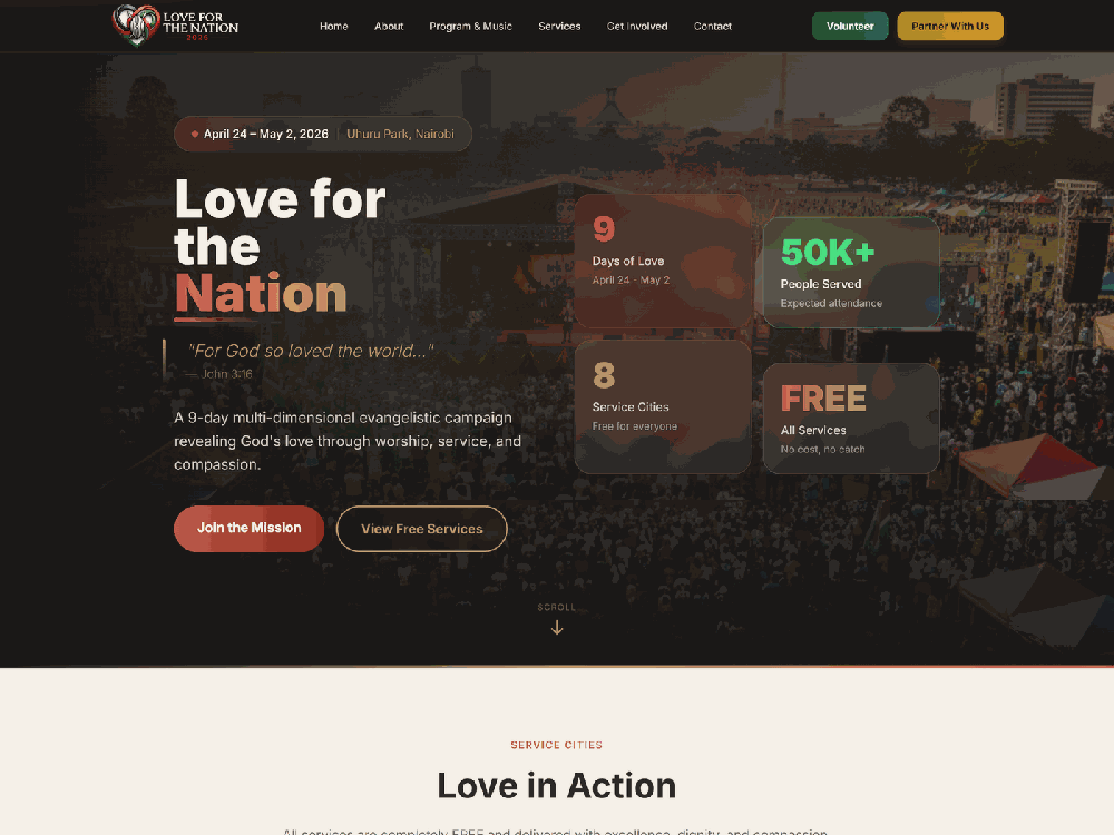 Love for the Nation 2026 website